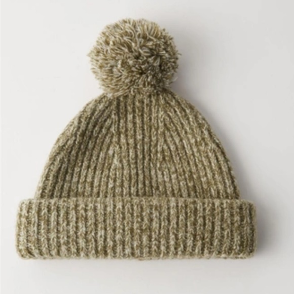 Acne Studios Beanie Hat Green Melange - Picture 2 of 5